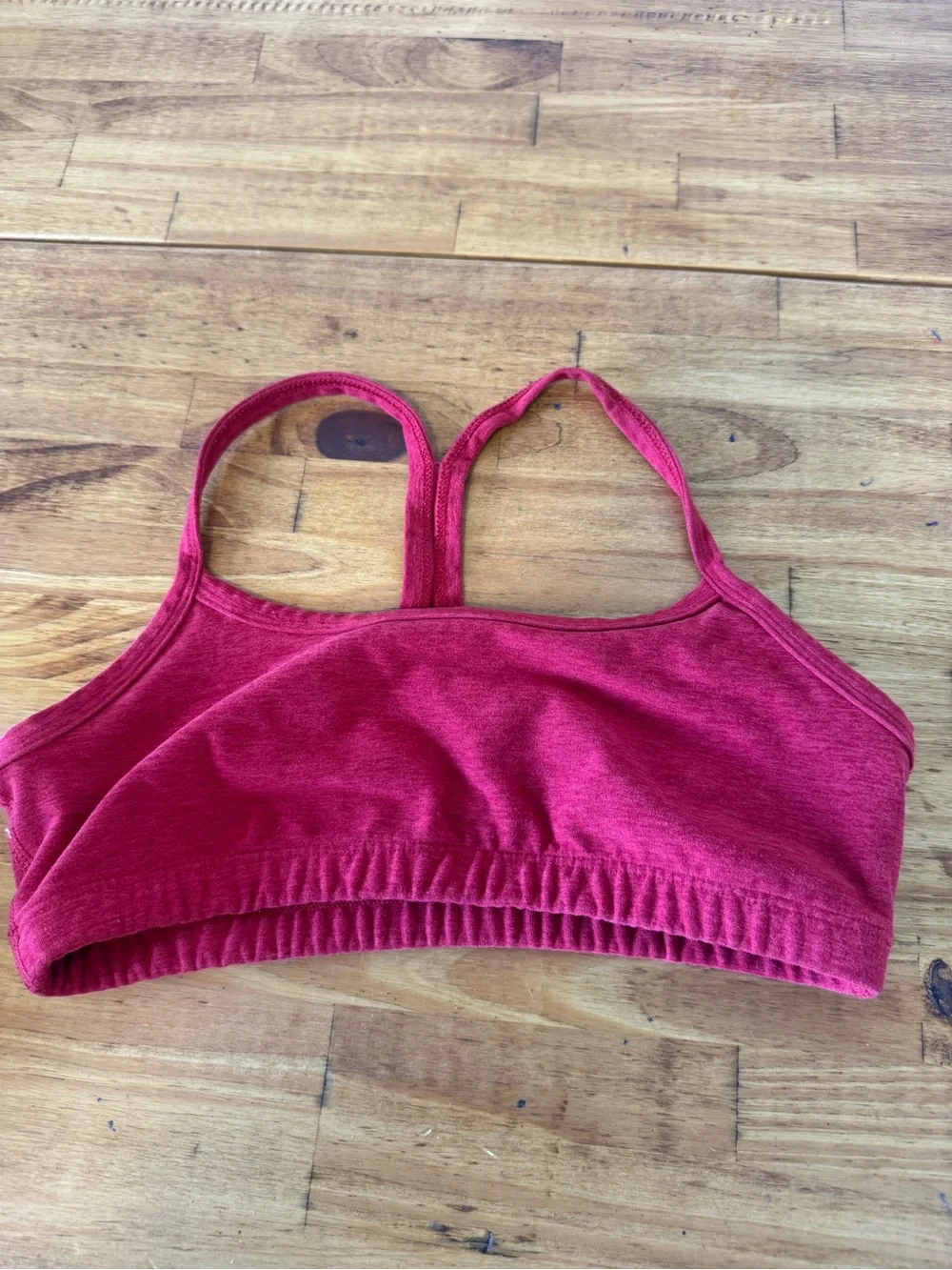 Beyond Yoga Racerback Slim Sports Bra Red Space Dye Size XS